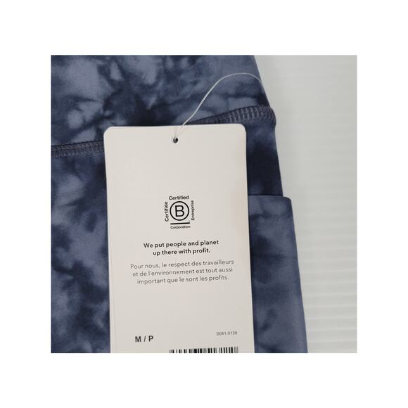 NWT Athleta Blue Tie Dye 7/8 Athletic Leggings Salutation‎ Stash Pocket II - Picture 3 of 8